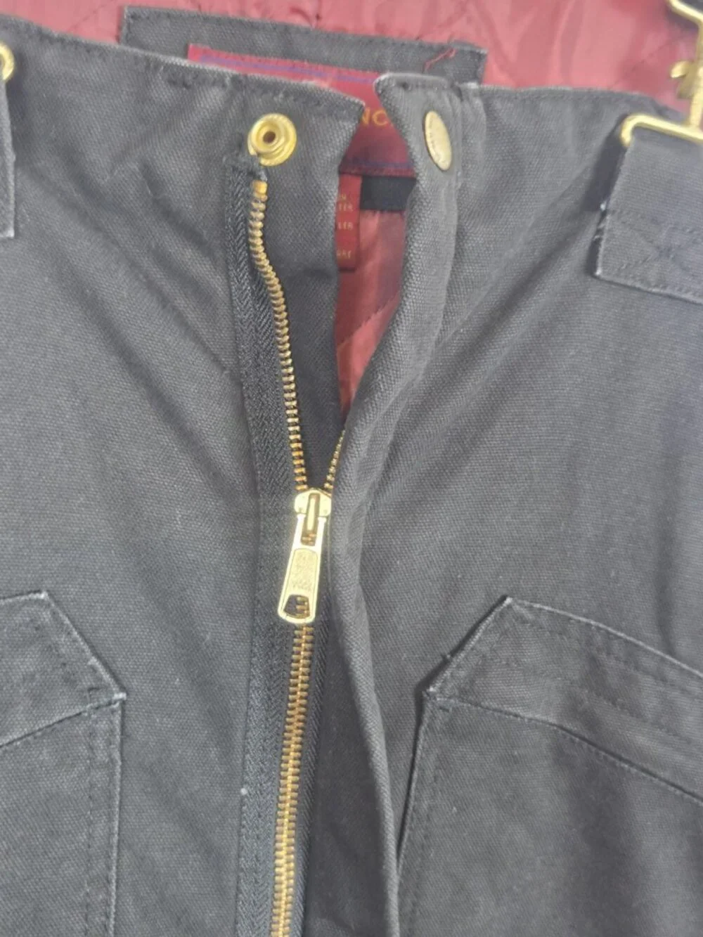 Real Ranch Insulated Coveralls Bib Overalls Quilted Men's L Unisex Work Farm